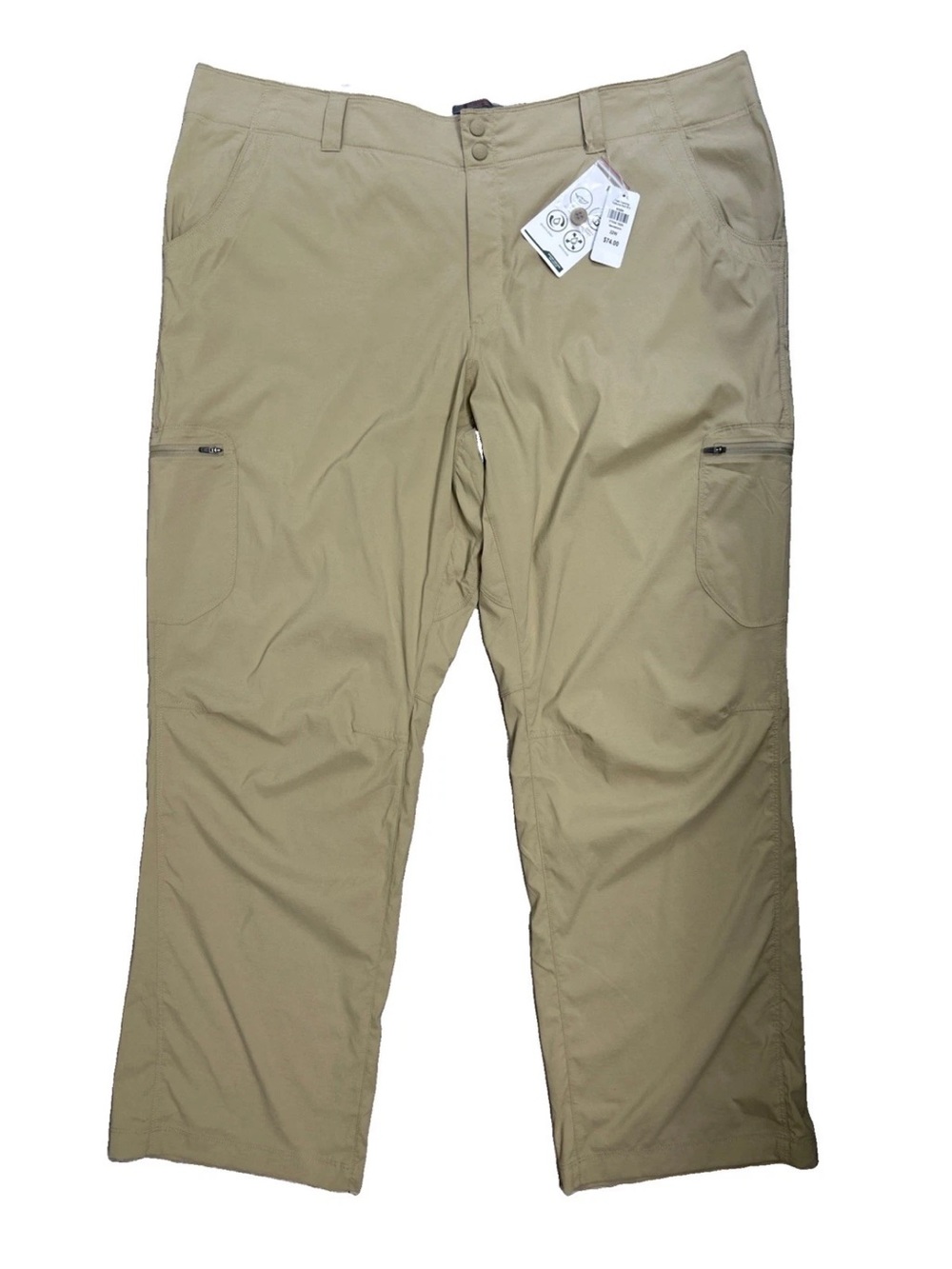 LL Bean Women’s 22W Vista Trekking Pants Sandstone Outdoor Gorpcore NEW